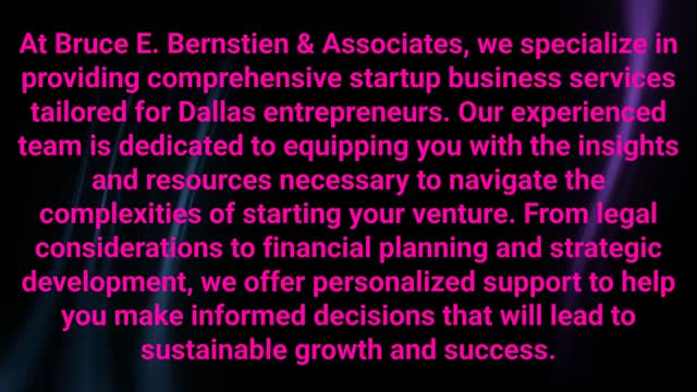 Bruce E Bernstien & Associates, PLLC - Best Start Up Business Services in Dallas, TX