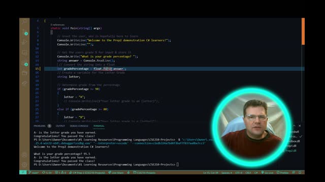 Learning C# Project 1