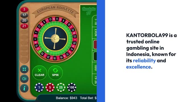 KANTORBOLA99 online gambling site in Indon