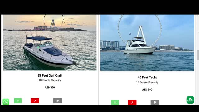 yacht tour Dubai