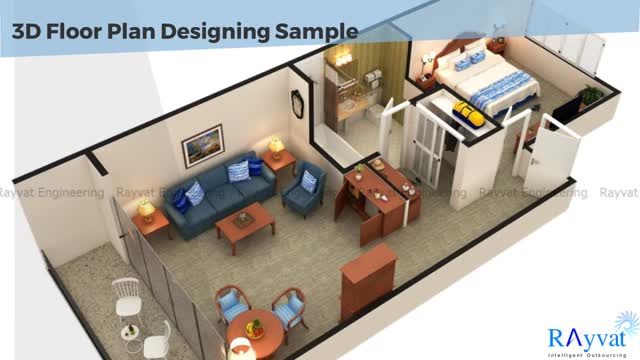 Architectural 3D Floor Plan Design, Drafting and Modeling