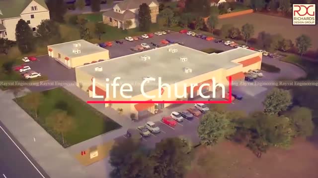3D Walkthrough Animation of Life Church interior, based in Canada