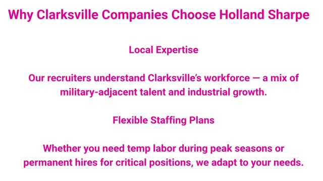 Holland Sharpe - Professional Construction Recruiting in Clarksville, TN