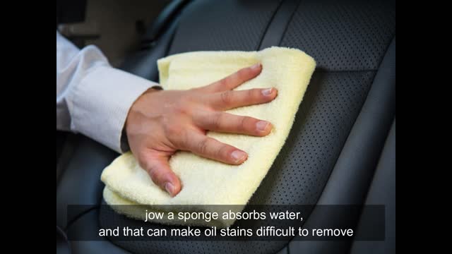 How to get oil out of leather