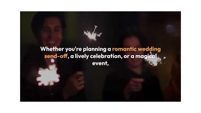 Wedding Sparklers