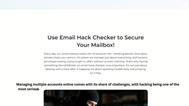 email hack checker - Geo Finder