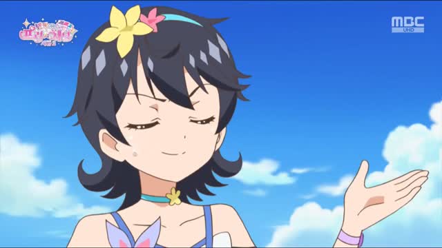 (더빙+모두수정판) 반짝이는 프리채널 시즌 2기 21화 바닷가에서 특훈! 힘내라, 세린!