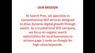 Search Pros : #1 Local SEO Company in Dallas, TX