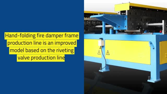 Hand-folding fire damper frame production line - China professional duct machine manufacturer of Suntay