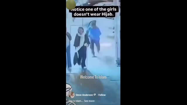 muslim assaulting woman