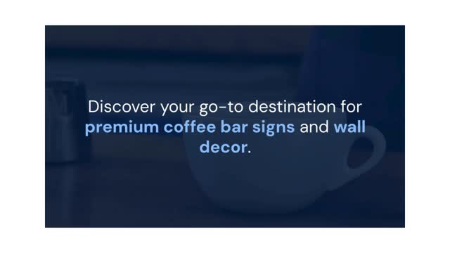 Coffee Bar Signs Coffee Signs for Coffee Bar