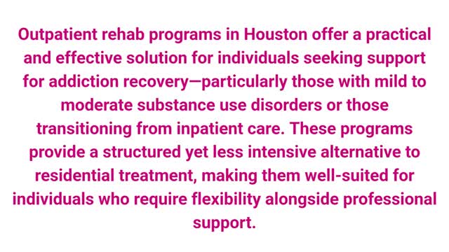 Solace Outpatient Rehab in Houston, Texas