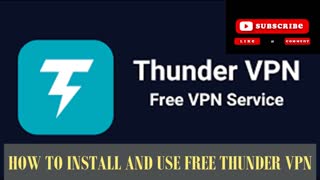 Installing and using thunder vpn