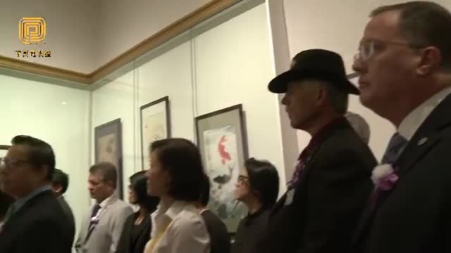 北美首家魚類畫展“名畫家魚廳”開幕（華夏電視臺）