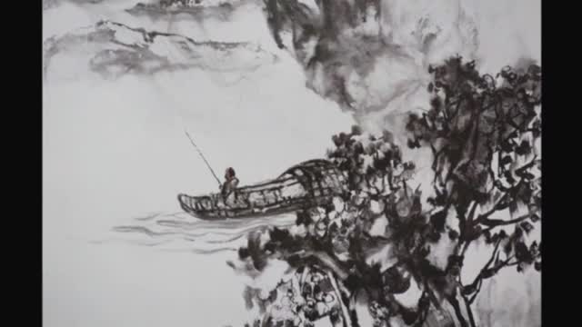 南无羌佛工巧明展显之绘画《寒江独钓》
