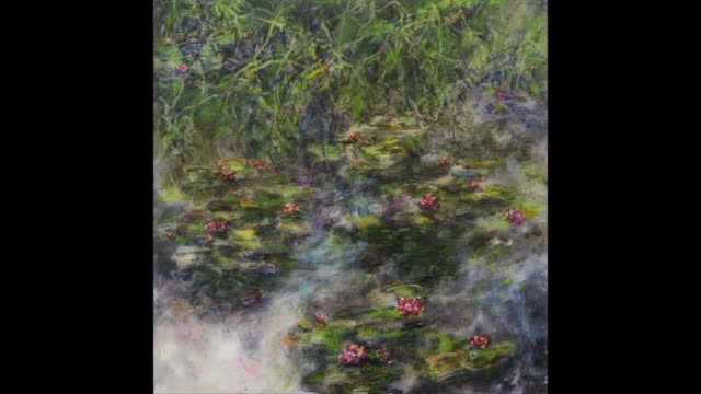 玉花寿之王大师睡莲油画欣赏