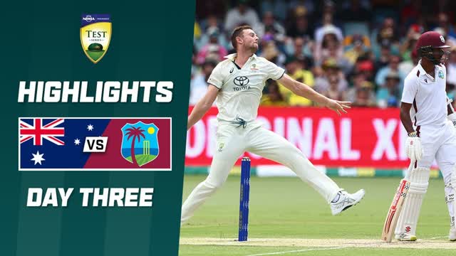 Australia vs West Indies  2nd Test - Day 3 Highlights