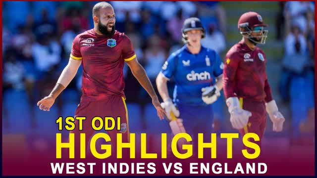 England Vs West Indies 1st ODI Highlights  2023