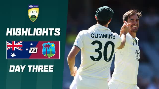 Australia v West Indies 2023-24 _ First Test _ Day 3