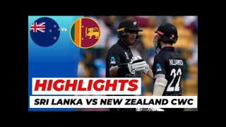 Sri Lanka vs New Zealand World Cup 2023 Highlights 