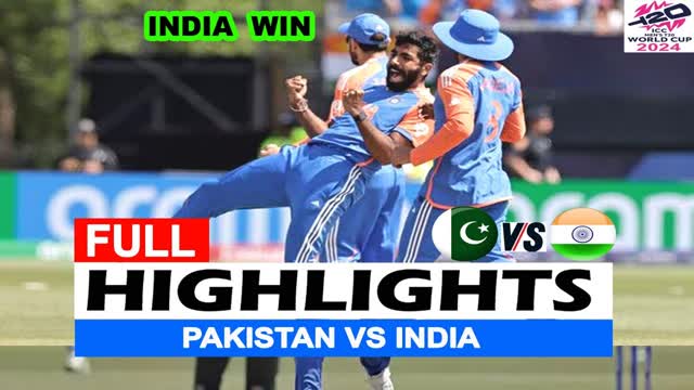 Pakistan Vs India  Match 19  T20 World Cup 2024  Highlights