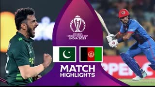 Pakistan Vs Afghanistan  World Cup 2023 Highlights 