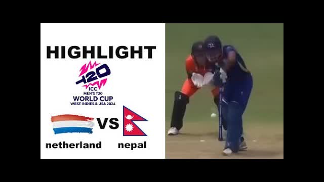 Nepal vs Netherlands  Match 7 T20 World cup 2024  Highlights