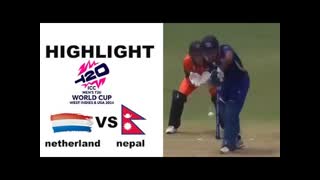 Nepal vs Netherlands  Match 7 T20 World cup 2024  Highlights