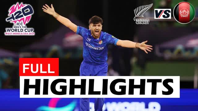 Afghanistan Vs New Zealand  Match 14 T20 WC 2024 Highlights