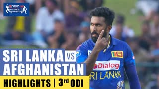 Afghanistan vs Sri Lanka _ 3rd ODI _ Highlights