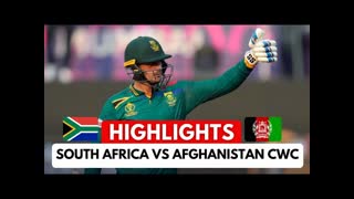 South Africa vs Afghanistan World Cup 2023 Highlights 