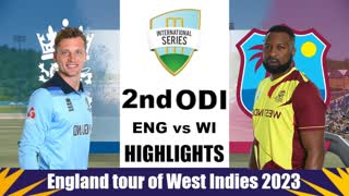 England vs West Indies 2nd ODI Match Highlights 2023