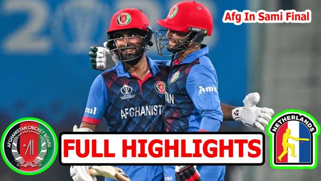 Netharlands Vs Afghanistan  World Cup 2023 Match Highlights