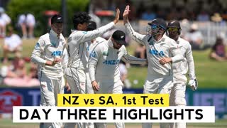 NewZealand Vs South Africa 1st Test Day 3 Highlights