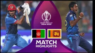 Sri Lanka vs Afghanistan World Cup 2023 Highlights 