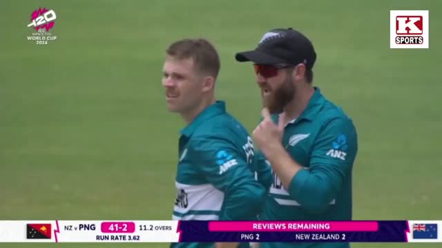 Papua New Guinea vs New Zealand Match 39 T20 WC 2024 Highlights