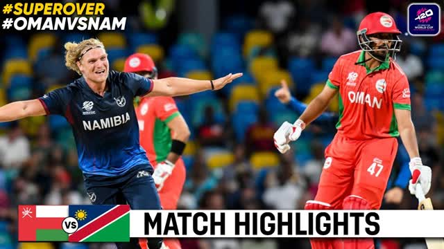 Oman vs Namibia Match 3 T20 WC 2024 Highlights