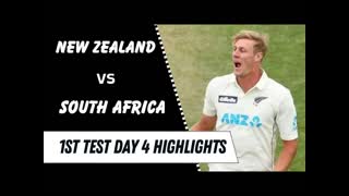 NewZealand Vs South Africa 1st Test Day 4 Highlights