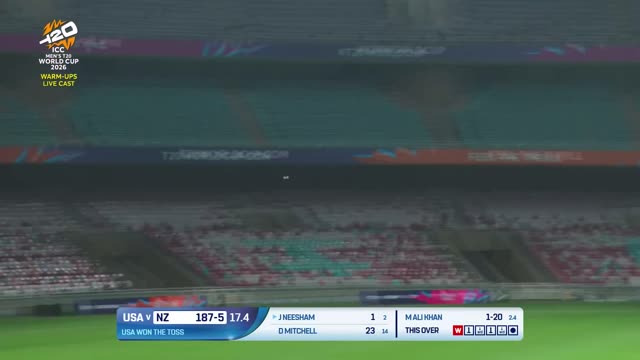 ICC T20 World Cup 2026 Warm Up Match  Highlights - New Zealand v USA