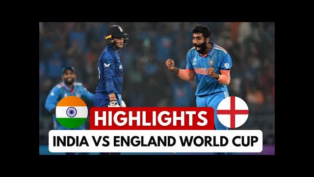 India vs England World Cup 2023 Highlights