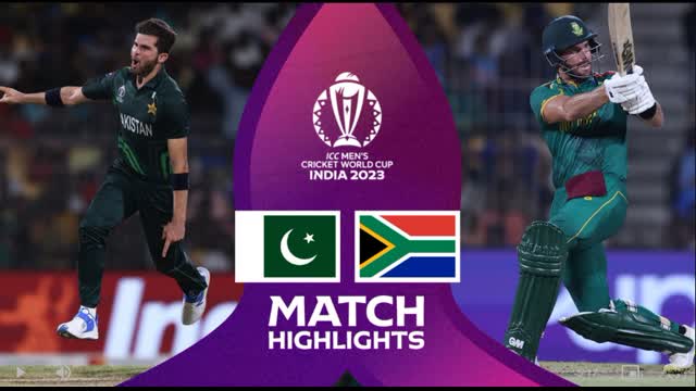 Pakistan Vs South Africa  World Cup 2023 Match Highlights 