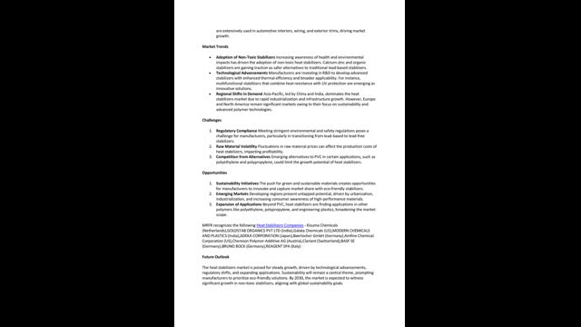 Heat Stabilizers Market Size, Share, Growth