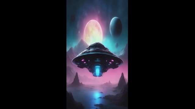 Alien, ufo, flying saucer, entertainment, music, relaxation, image, universe
