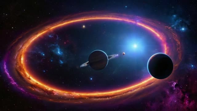 Universe, galaxy, stars, ufo