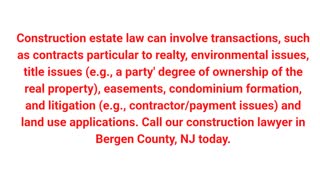 Reliable Construction Attorney in Bergen County, NJ | Bezer Law Office