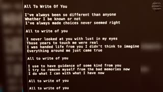All To Write Of You