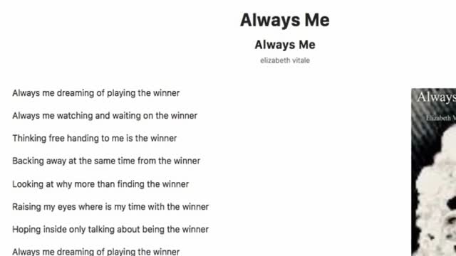 Always Me, The Winner