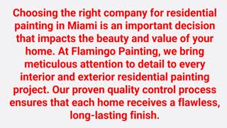 Flamingo Painting Company in Miami, FL | (786) 280–4811