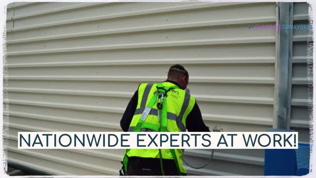 Cladding Spraying for Industrial Buildings