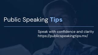 Public Speaking Tips